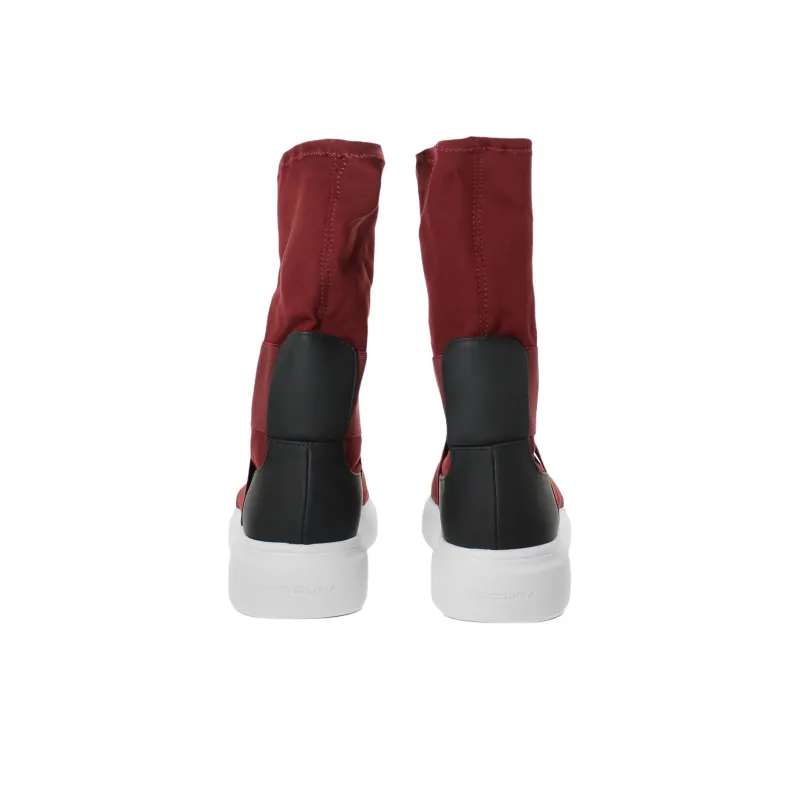 FESSURA Edge Midmask Ankle Boots 4cm Women's Red-4