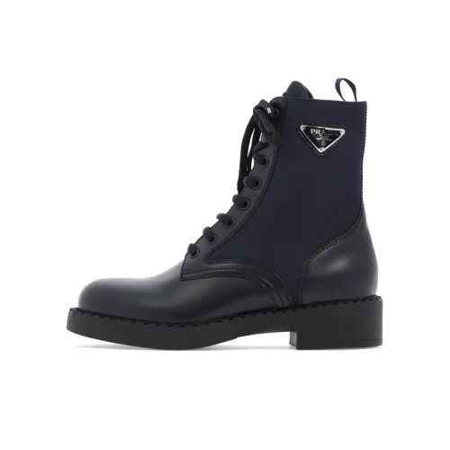 PRADA Ankle Boots Women's High Top Blue