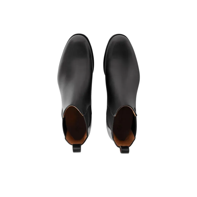 Loro Piana Rory Walk Short Chelsea Boots Men's Black-4