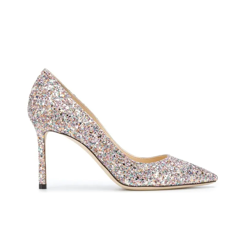 Jimmy Choo ROMY Slim Heel High Heels Women's Multicolor-1