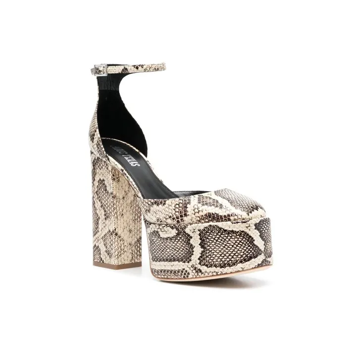 Paris Texas Chunky Heel High Heels 13cm Women's Multicolor-2