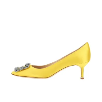 MANOLO BLAHNIK Hangisi 90mm Appliqué Satin Pumps