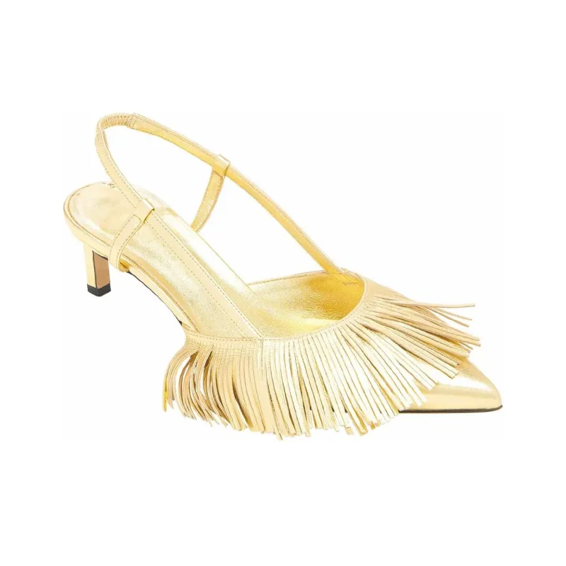 Ulla Johnson High Heels 5cm Women's Gold-2