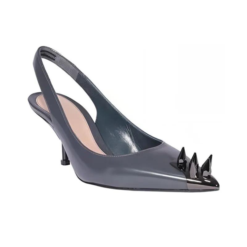 Alexander McQueen Punk High Heels Women's Gray-2