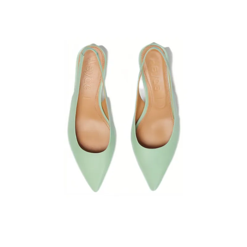 Aeyde Valerie Slim Heel High Heels 3.5cm Women's Green-2