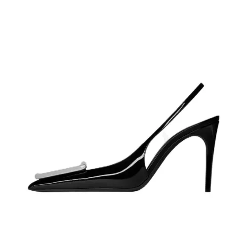 SAINT LAURENT Avenue Pointed Toe Slingback Pumps
