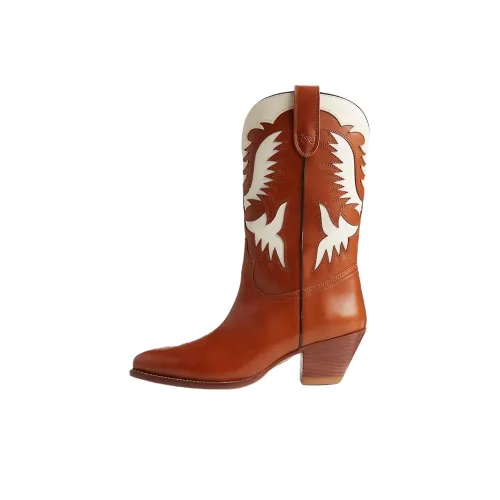 Polo Ralph Lauren Vachetta Ankle Boots Women's Orange