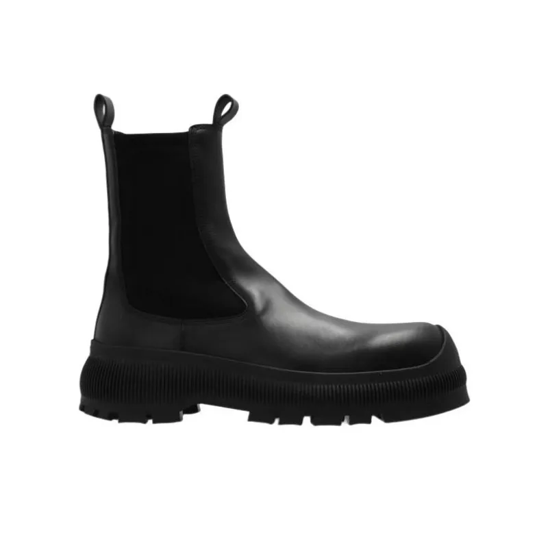 JIL SANDER Round Toe Chelsea Boots-3