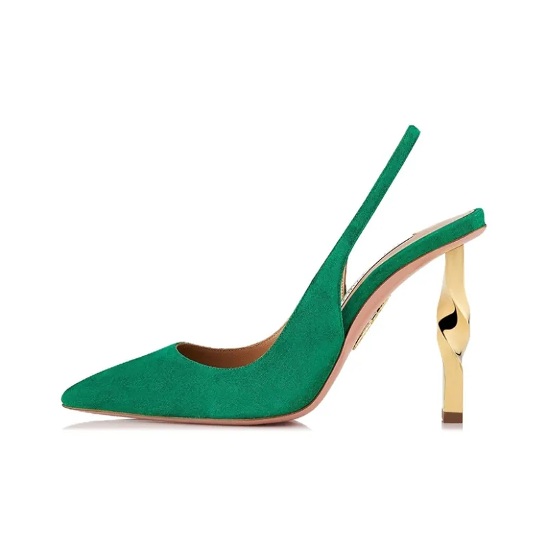 AQUAZZURA Twist 105mm Slingback Pumps-0