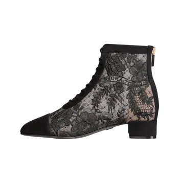 DIOR Naughtily D Ankle Boots 3cm Women's Black