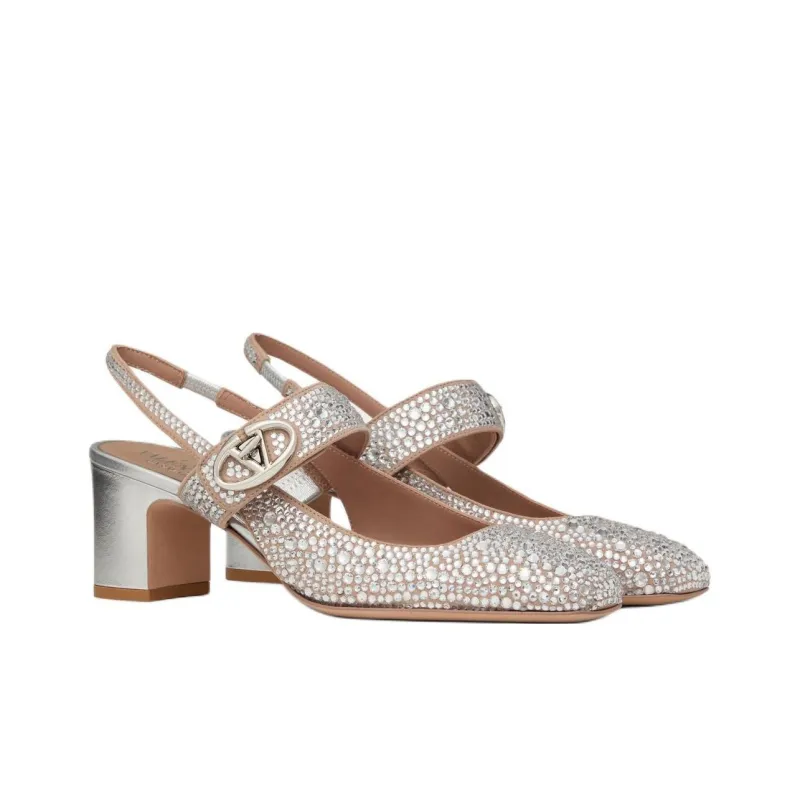 Valentino VLogo Signature Embellished Pumps-2
