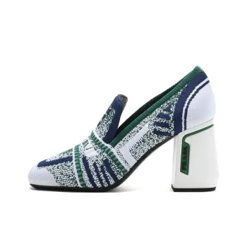 PRADA High Heels Women's White/Blue/Green