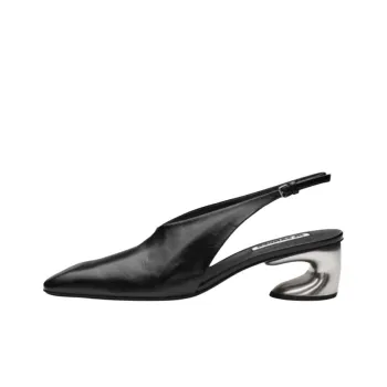 JIL SANDER Spoon Irregular Heel High Heels 5cm Women's Black