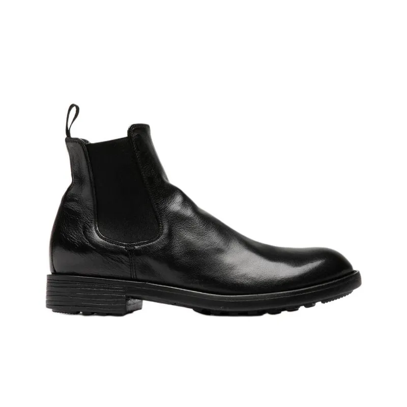 Officine Creative Sergeant 102 Short Chelsea Boots 3.5cm Women's Black-1