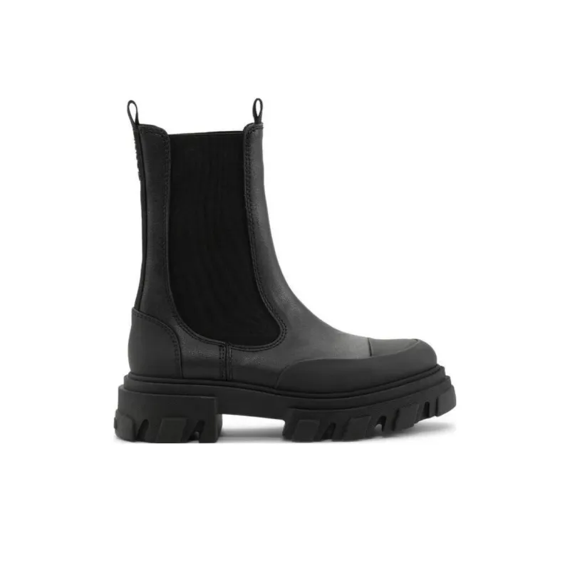 GANNI Short Chelsea Boots Unisex Black-1