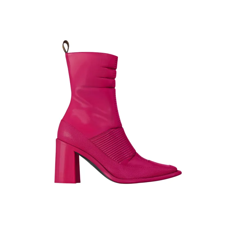 LOUIS VUITTON Berlin Ankle Boots 8cm Women's Red-1