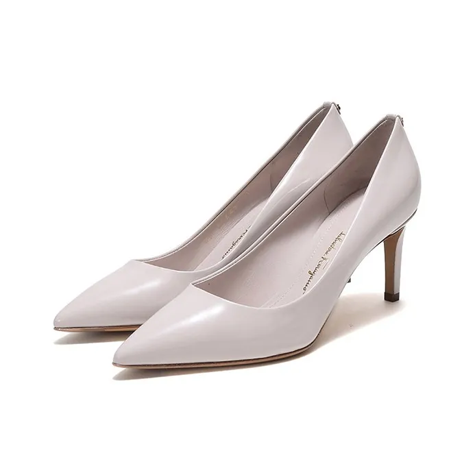 Ferragamo High Heels Women's Gray White-2