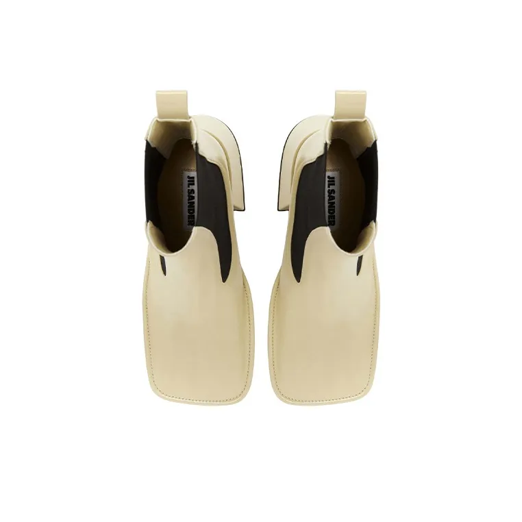 JIL SANDER Chelsea Boots Women's Beige-4