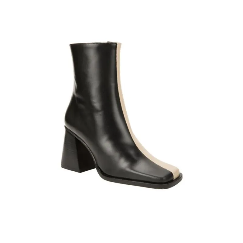 ALOHAS Ankle Boots Women's Beige Black-2