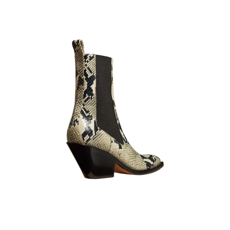 KHAITE Embossed Ankle Boots Women's-2