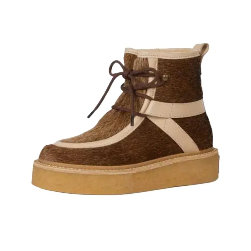 KENZO Ankle Boots 4cm Women's Brown-0