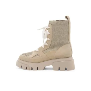 Brunello Cucinelli Round-Toe Lace-Up Ankle Boots Women's