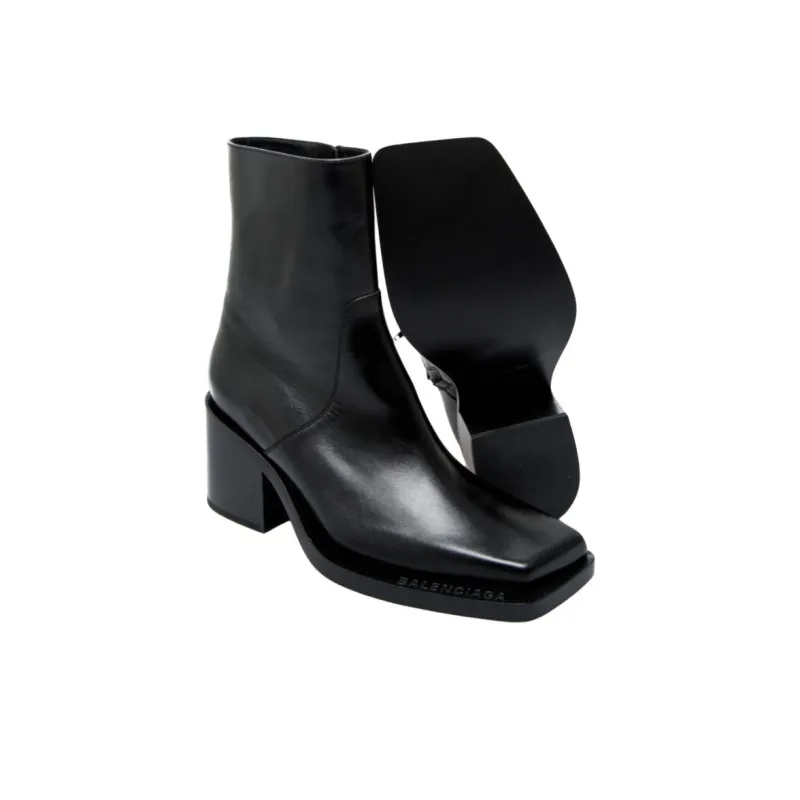 Balenciaga Glove Ankle Boots Men's Black-4