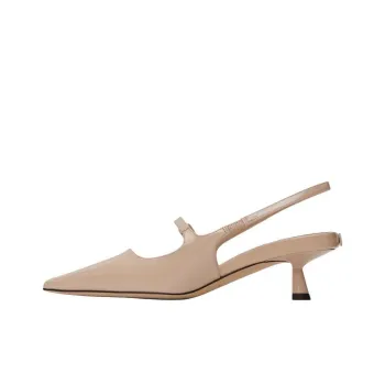 Jimmy Choo Didi Irregular Heel High Heels 4.5cm Women's Nude Pink