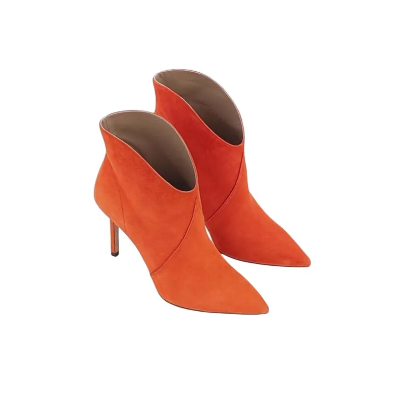 MAISON SKORPIOS Astrid Ankle Boots 9cm Women's Orange-3
