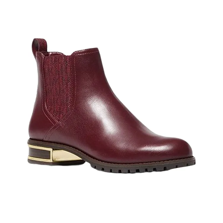 MICHAEL KORS Alicia Ankle-Length Chelsea Boots Women's Burgundy-2