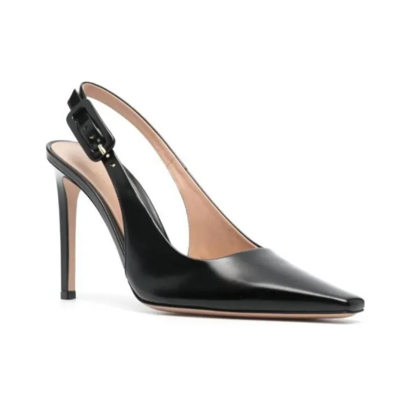 GIANVITO ROSSI Lindsay 95mm Leather Pumps-2