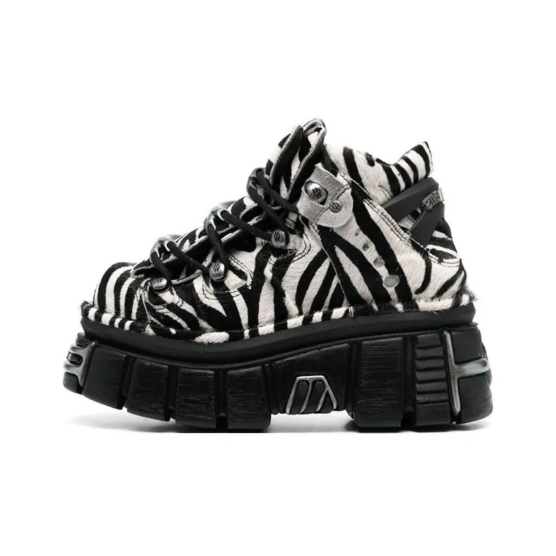 Vetements Ankle Boots Women's Black White-0