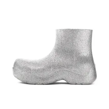 Bottega Veneta Puddle BV Rain Boots Ankle Boots Women's Light Gray