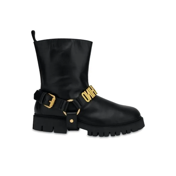 MOSCHINO Ankle Boots Men's Black-1