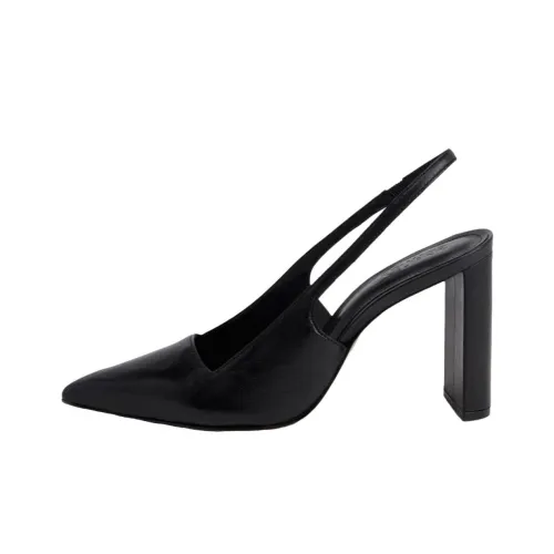Schutz Pointed-toe Slingback Leather Pumps