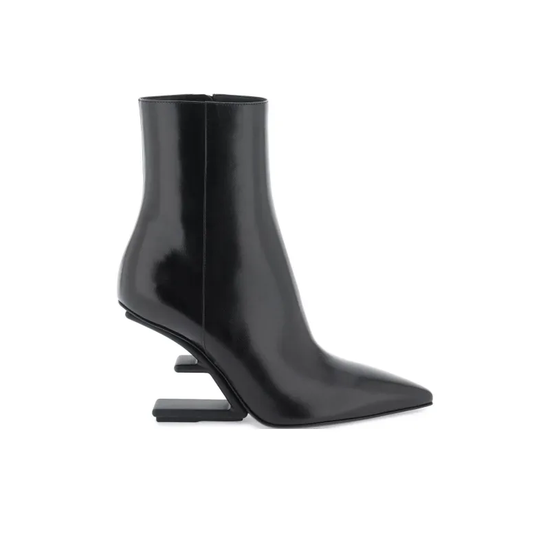 FENDI First F-Shaped Heel Ankle Boots Women's-1