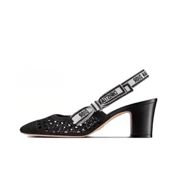 DIOR Moi Block Heel High Heels Women's Black
