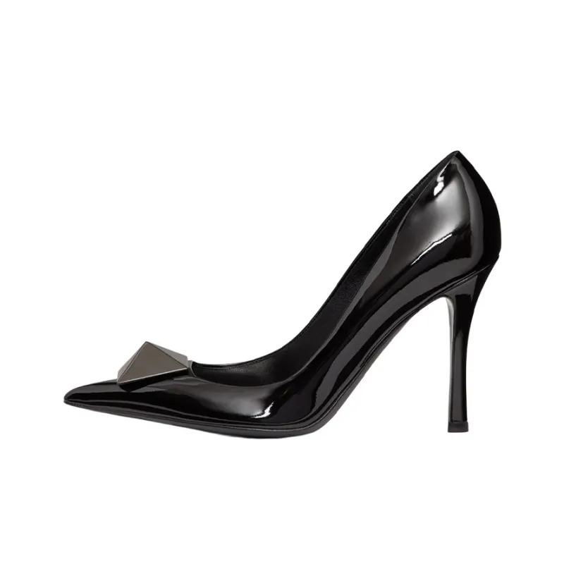 Valentino Garavani One Stud 100mm Patent-leather Pumps-0