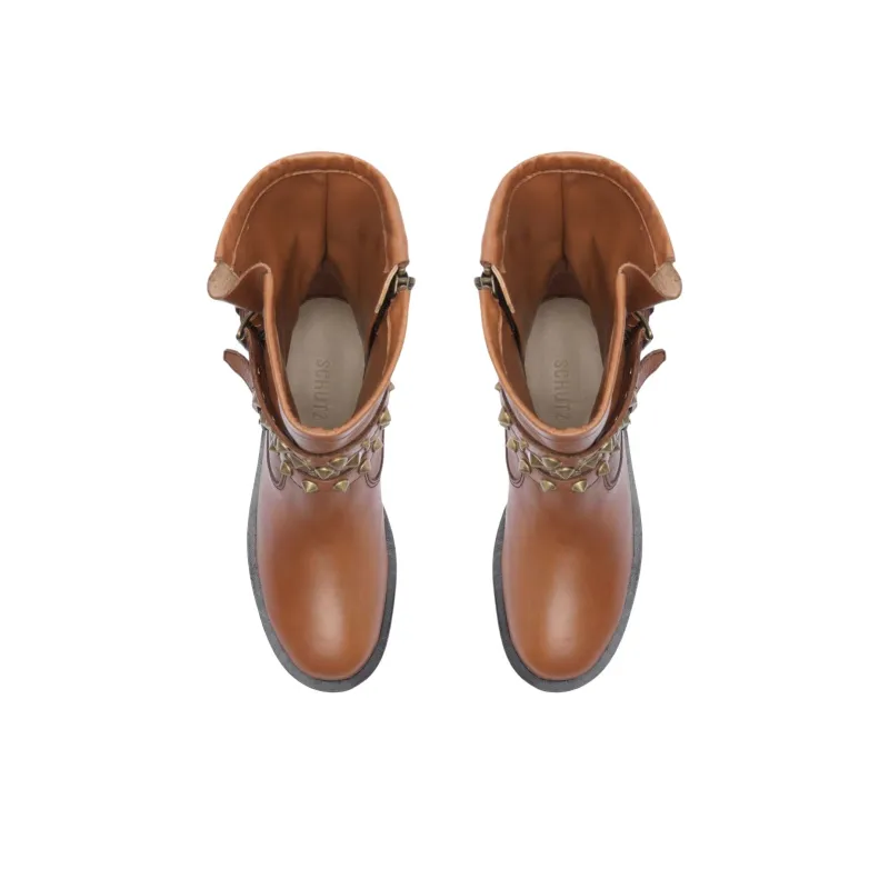 Schutz Luizia Graxo Ankle Boots 3.8cm Women's Brown-4