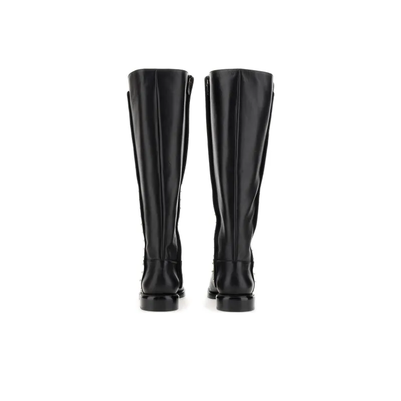 stuart weitzman Pearl-embellished Detail Boots-5