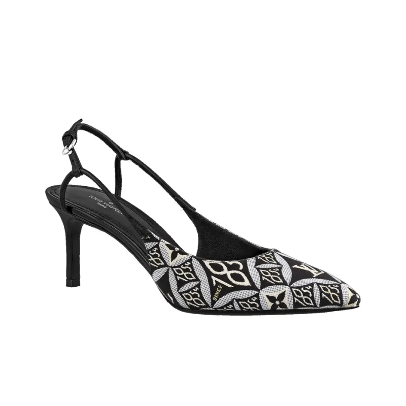 LOUIS VUITTON Chérie Slim Heel High Heels Women's Black-1