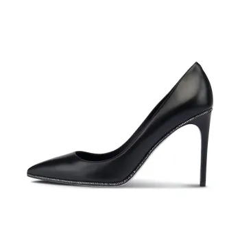RENE CAOVILLA GRACE Slim Heel High Heels 8cm Women's Black