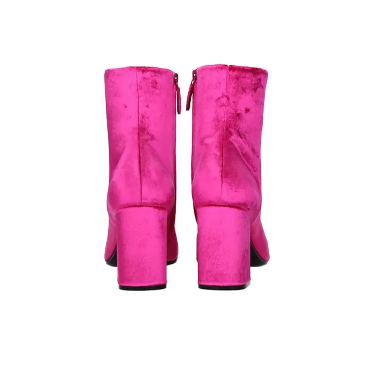 Balenciaga Ankle Boots Women's Low-Top Pink-4