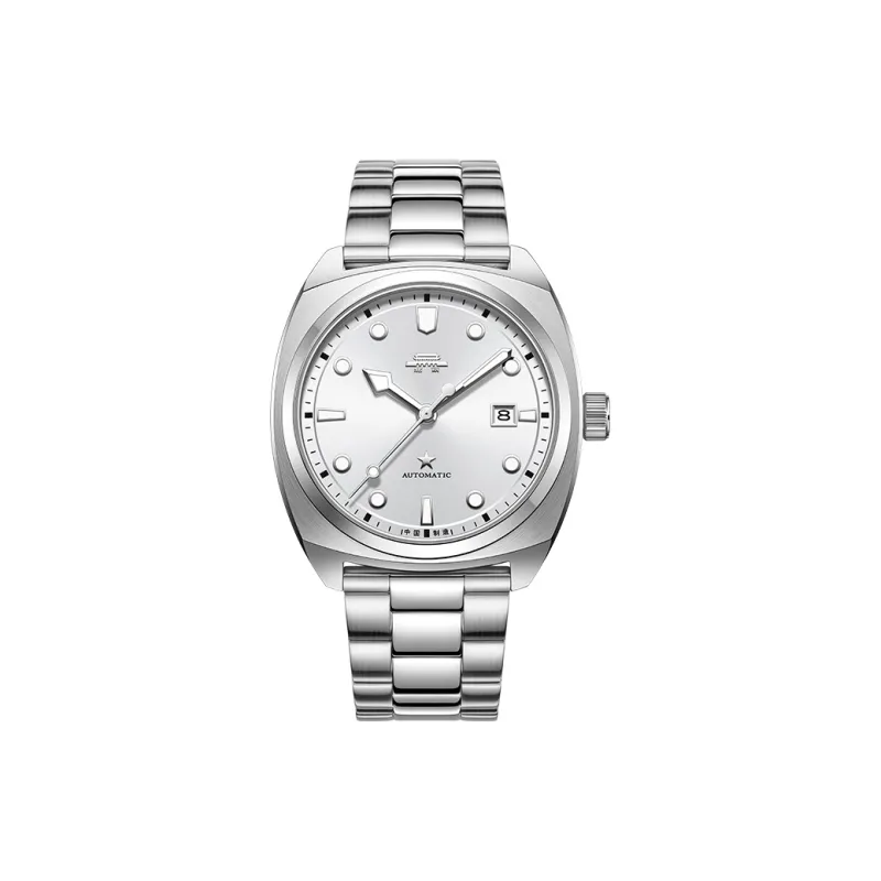 Beijing Voyage Collection Automatic Mechanical Movement Stainless Steel Watchband Watch Men's Watches Silver Dial-1
