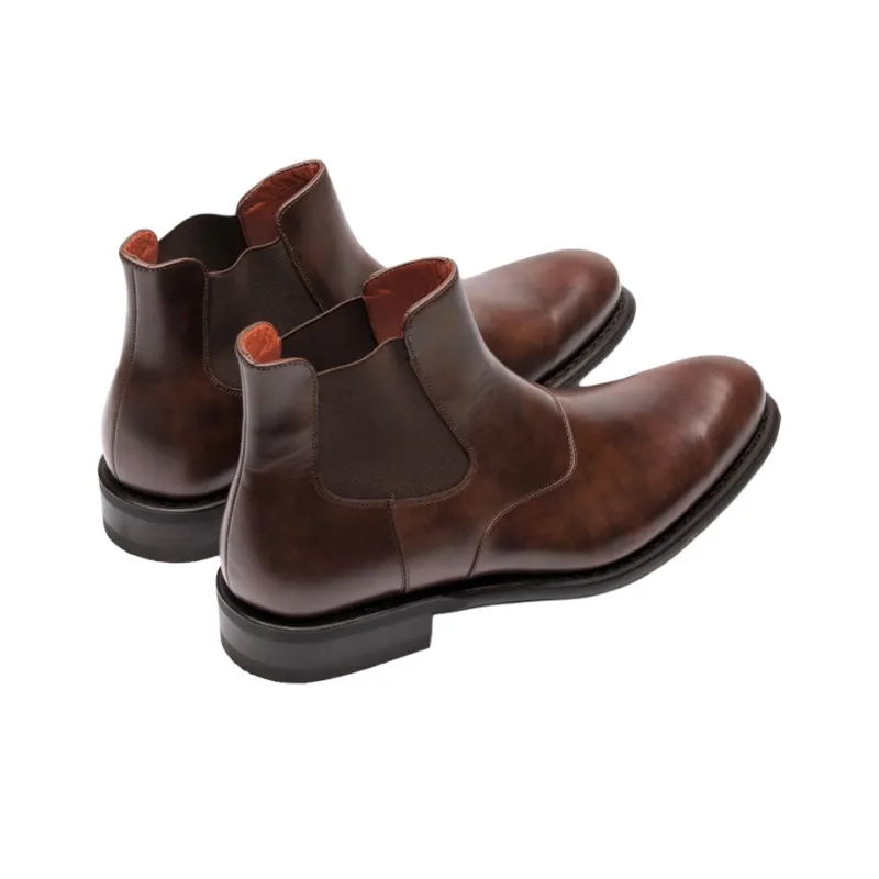 Paraboot Loven Ankle-Length Chelsea Boots Men's Brown-3