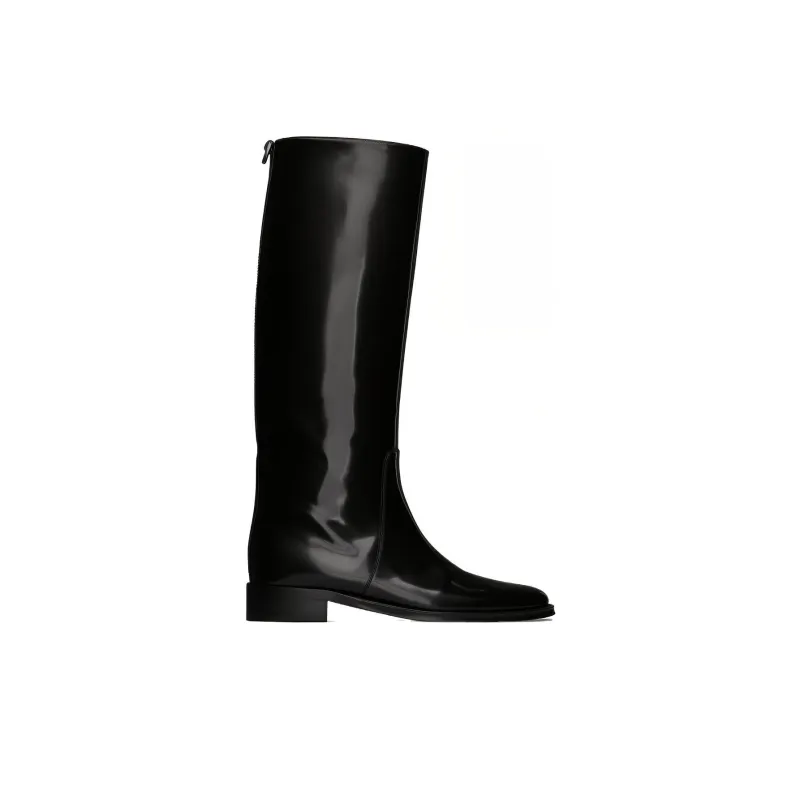 SAINT LAURENT Hunt Round Toe Boots Women's-1