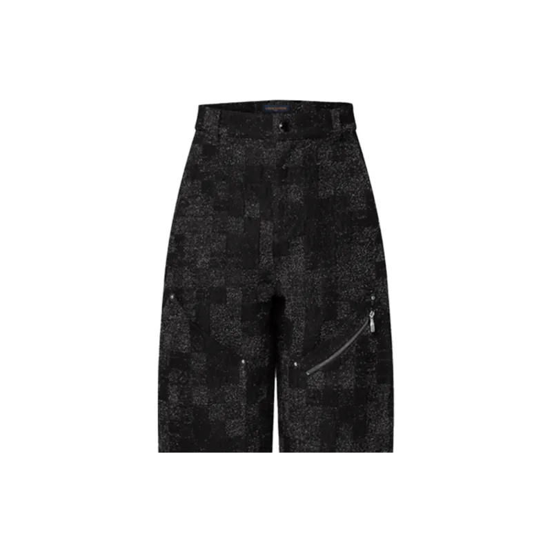 LOUIS VUITTON Denim Bouclette Workwear Denim Pants-4