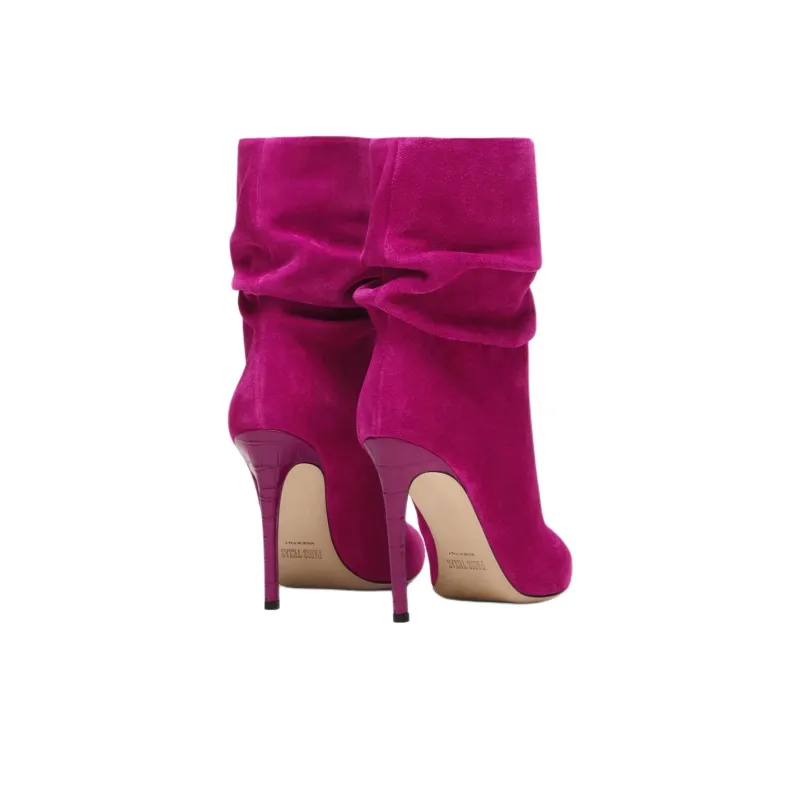 Paris Texas Slouchy Pointed Suede Boots-4