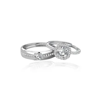 Chongqing Gold Store S925 Silver Rings Unisex
