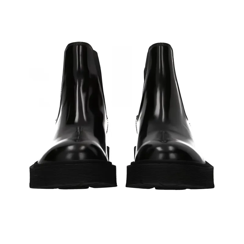 HOGAN Round Toe Chelsea Boots Women's-3